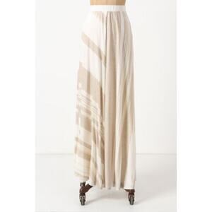 Anthropologie Bordeaux Esker Striped Maxi Skirt